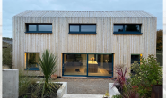 The rear of the Passivhaus self-build