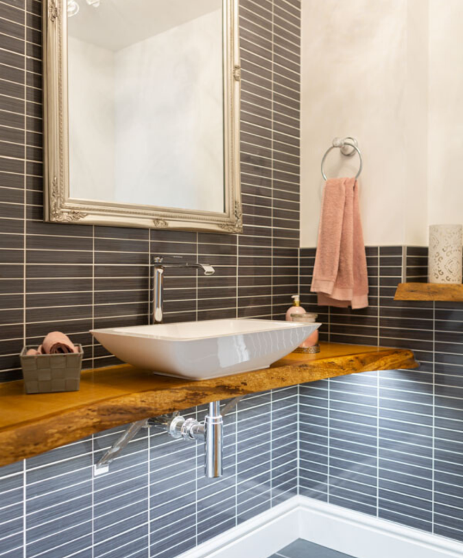 The cloakroom of Natasha's self-build