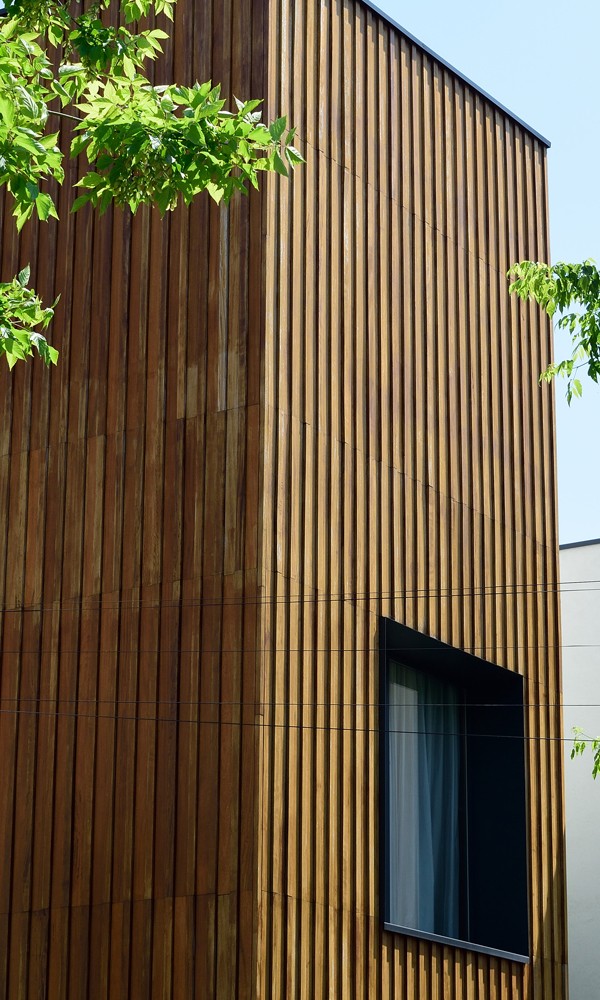 House with timber cladding